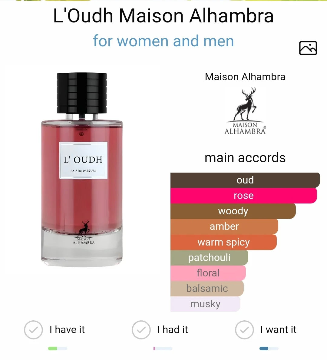 L’Oudh by Maison Alhambra
