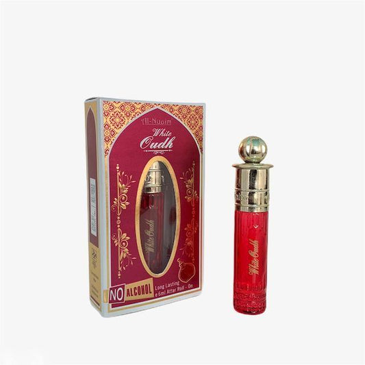 Al-Nuaim White Oudh Oil Perfume – Red Edition (6ml)